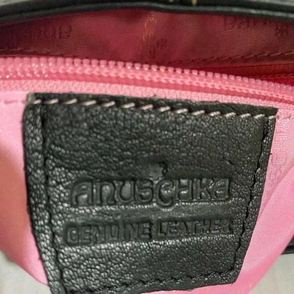 Anuschka hand painted multicolor leather crossbody handbag - Picture 5 of 9